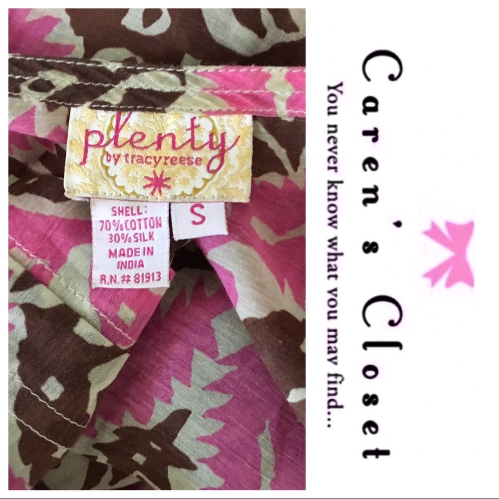 Plenty by Tracy Reese Brown & Pink Boho Tunic - Picture 7 of 7